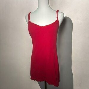 Vintage silk and satin  spandex slip dress M